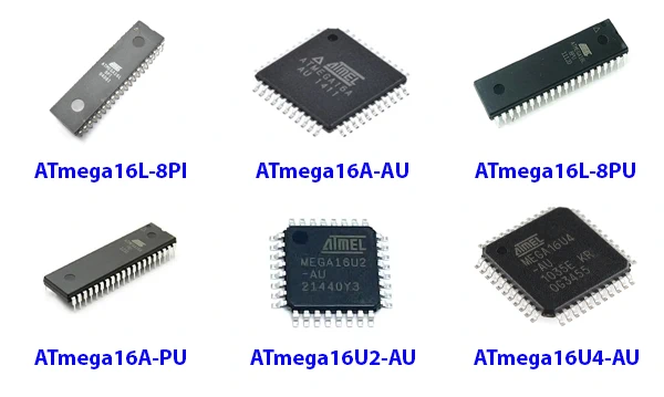 نمونههای میکروکنترلر ATmega16